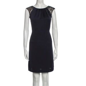 Tory Burch Dress Silver Embellished Mini Size 2